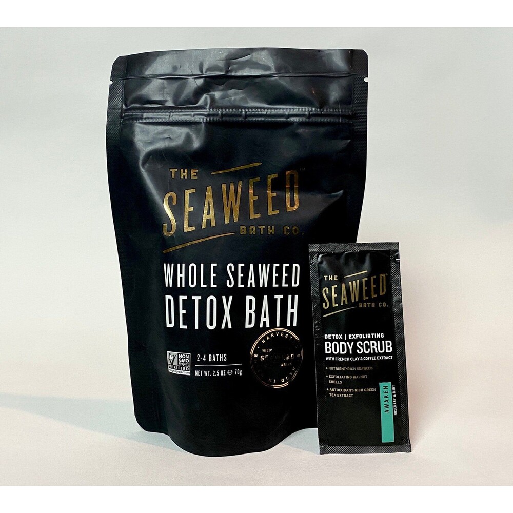 The Seaweed Bath Co Whole Seaweed Detox Bath Natural Organic +Body Scrub Samples